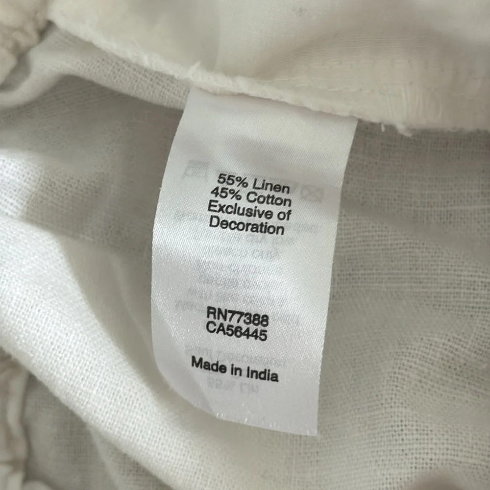 J.Crew White and Red Embroidered Linen Women's Shorts - Size XXS - Picture 5 of 6